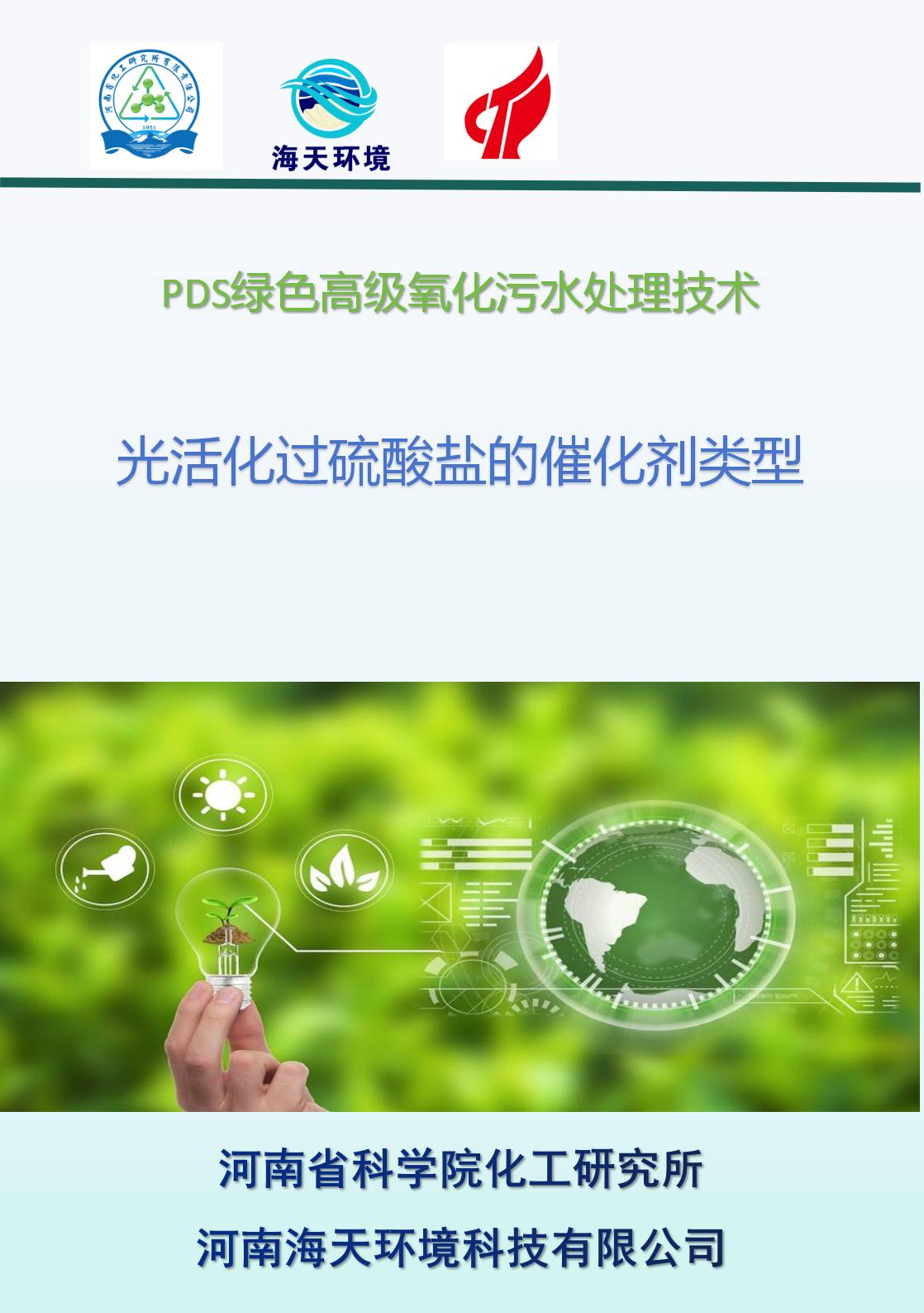 光活化過(guò)硫酸鹽的催化劑類型