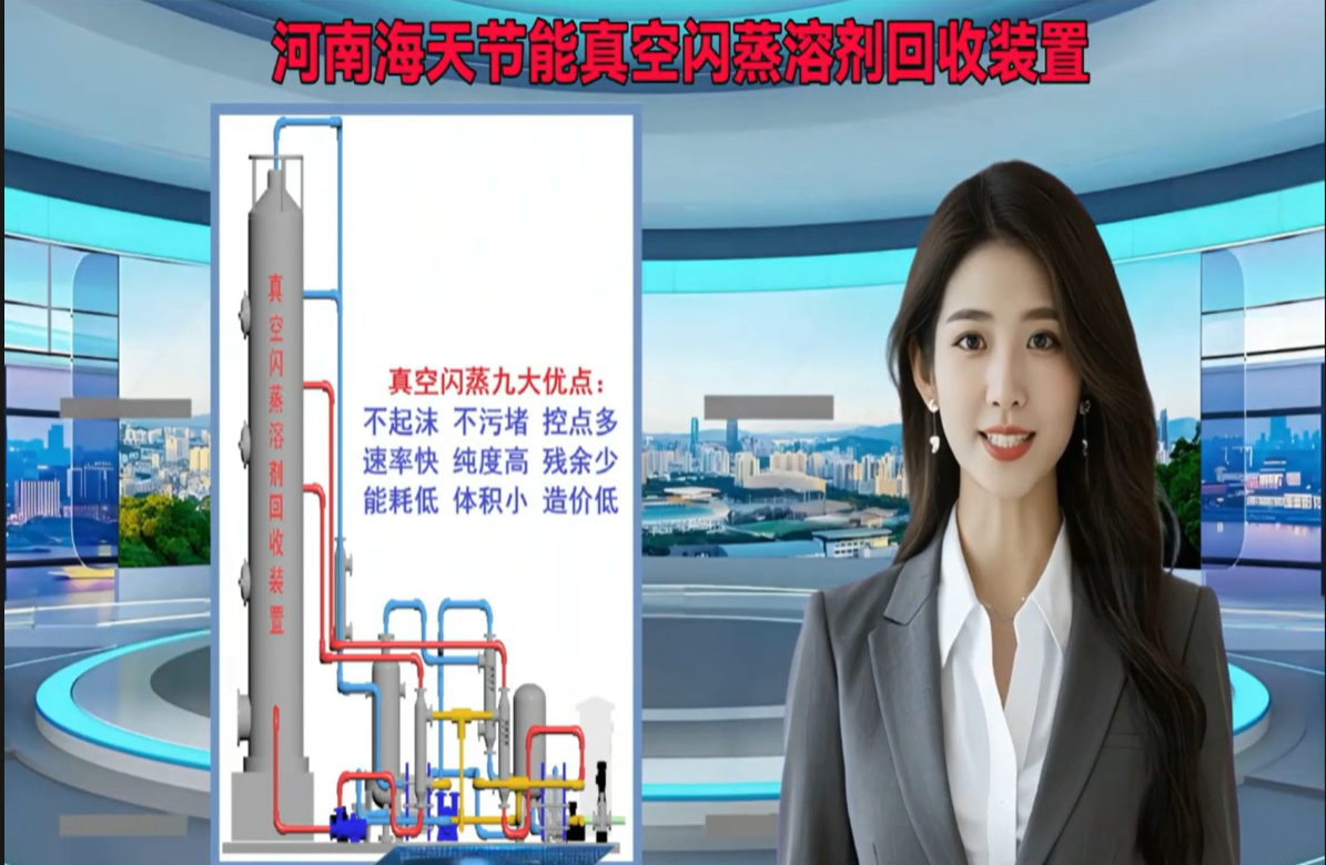 河南海天環(huán)境節(jié)能真空閃蒸有機溶劑回收節(jié)能裝置